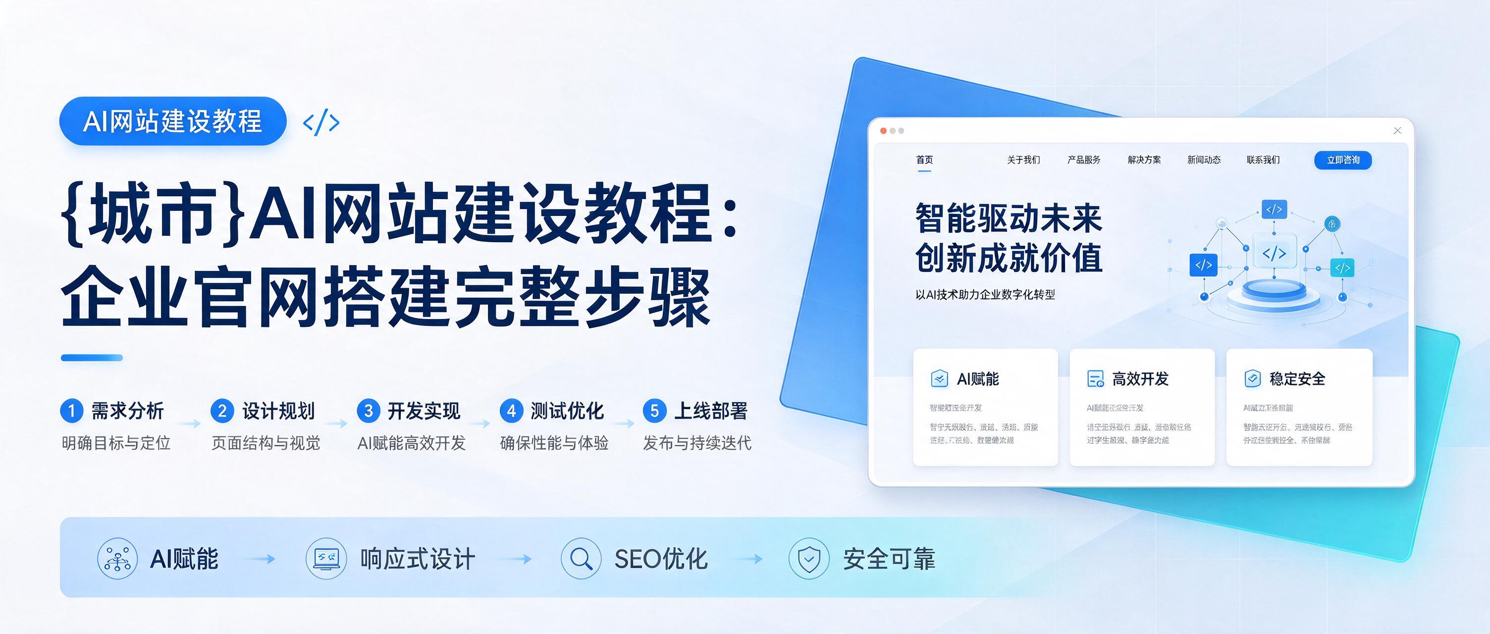 辰溪AI网站建设教程：企业官网搭建完整步骤