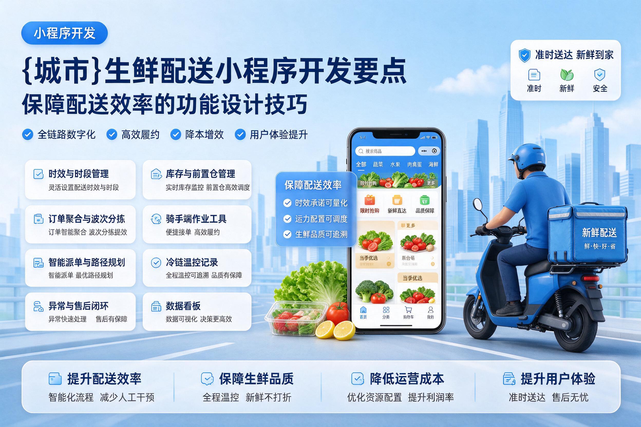 辰溪生鲜配送小程序开发要点：保障配送效率的功能设计技巧